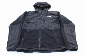 Women's The North Face Black Hooded Denali Jacket Closet