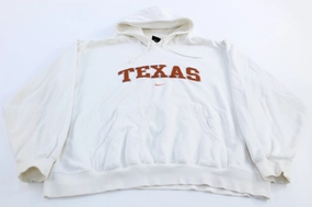 Y2K Nike Center Swoosh Embroidered Logo University of Texas Hoodie Timeless Design