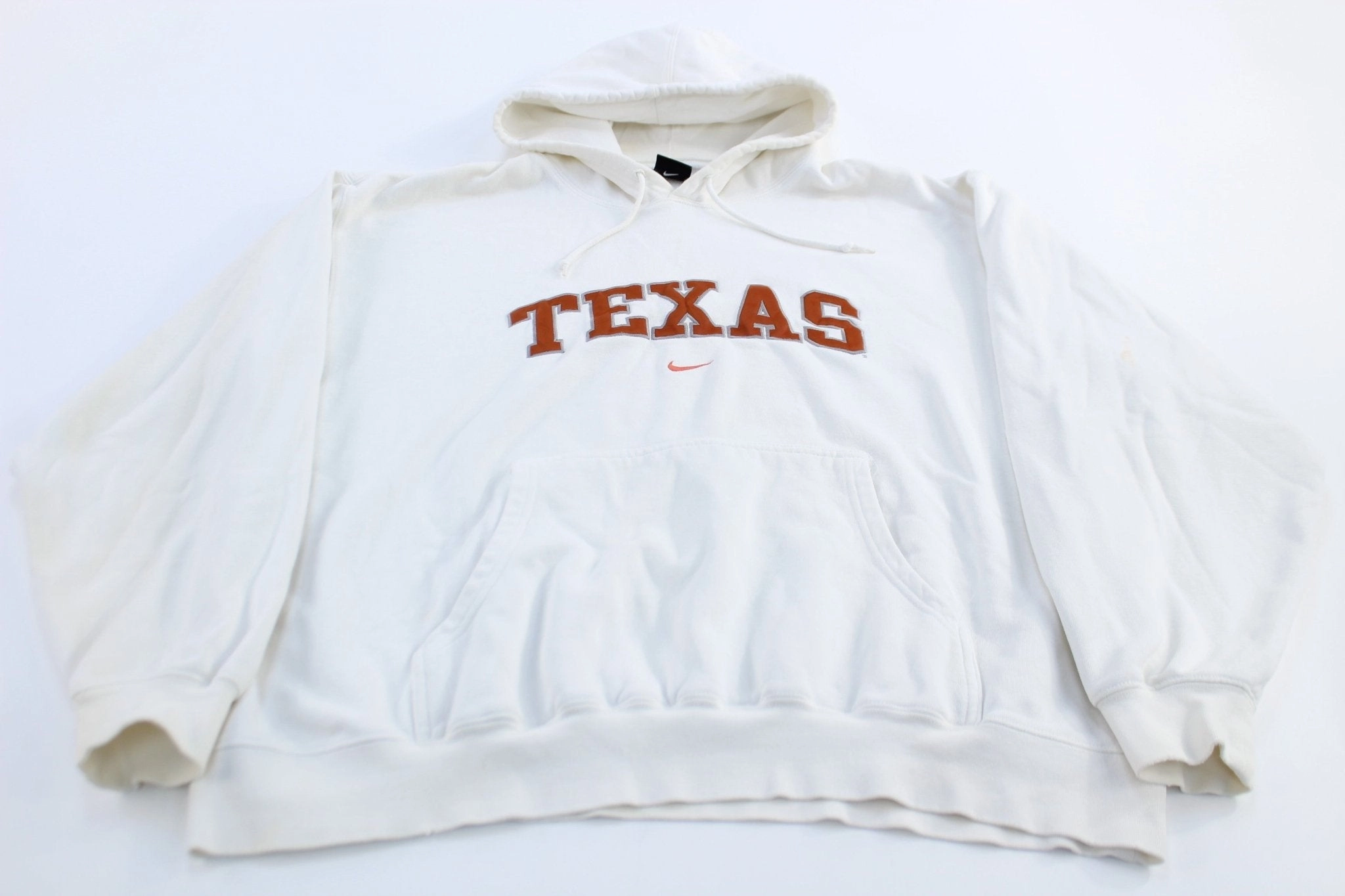 Y2K Nike Center Swoosh Embroidered Logo University of Texas Hoodie Timeless Design