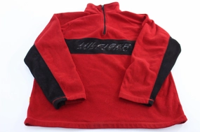 Tommy Hilfiger Athletics Embroidered Fleece Quarter Zip Pullover Congratulate