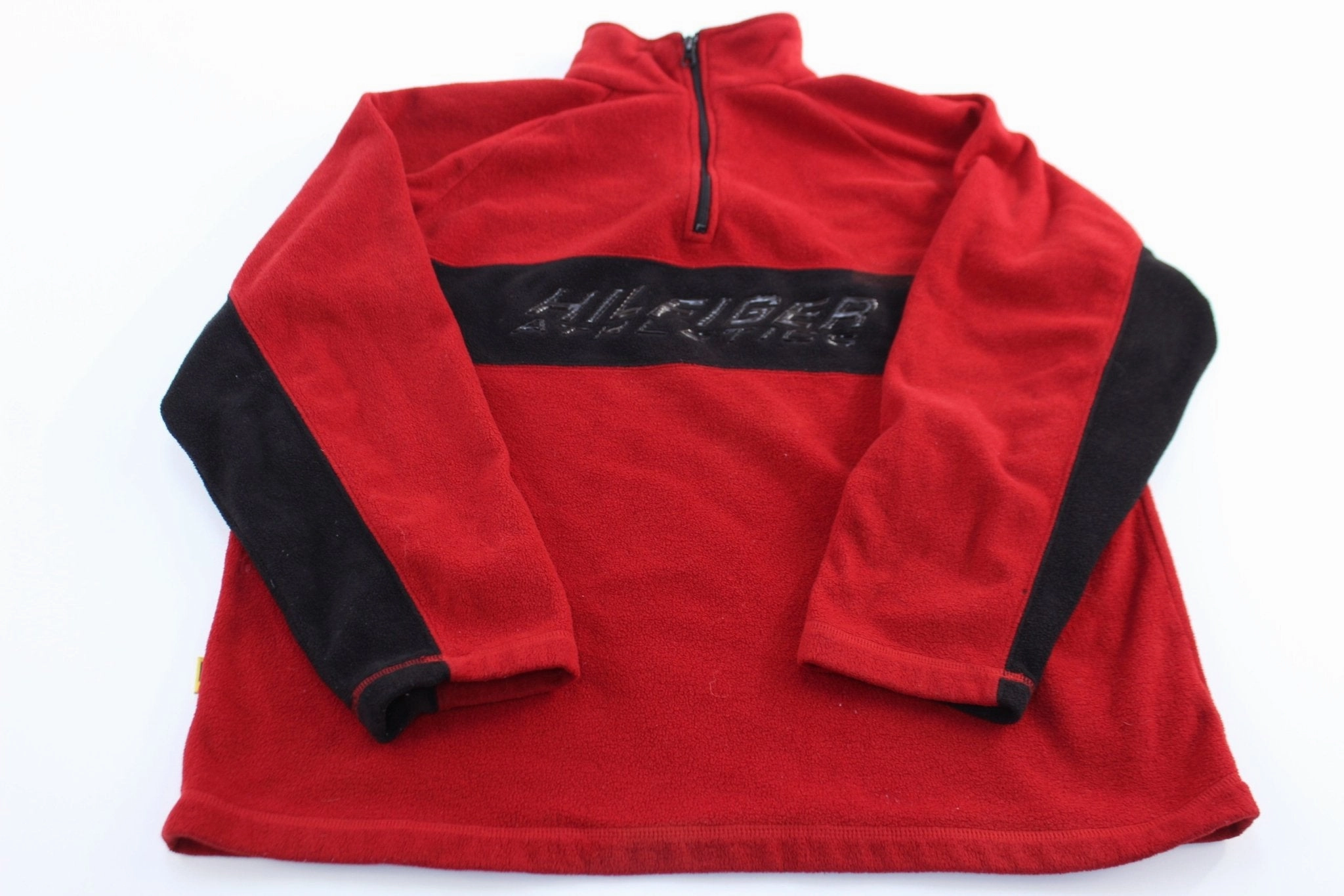 Tommy Hilfiger Athletics Embroidered Fleece Quarter Zip Pullover Congratulate