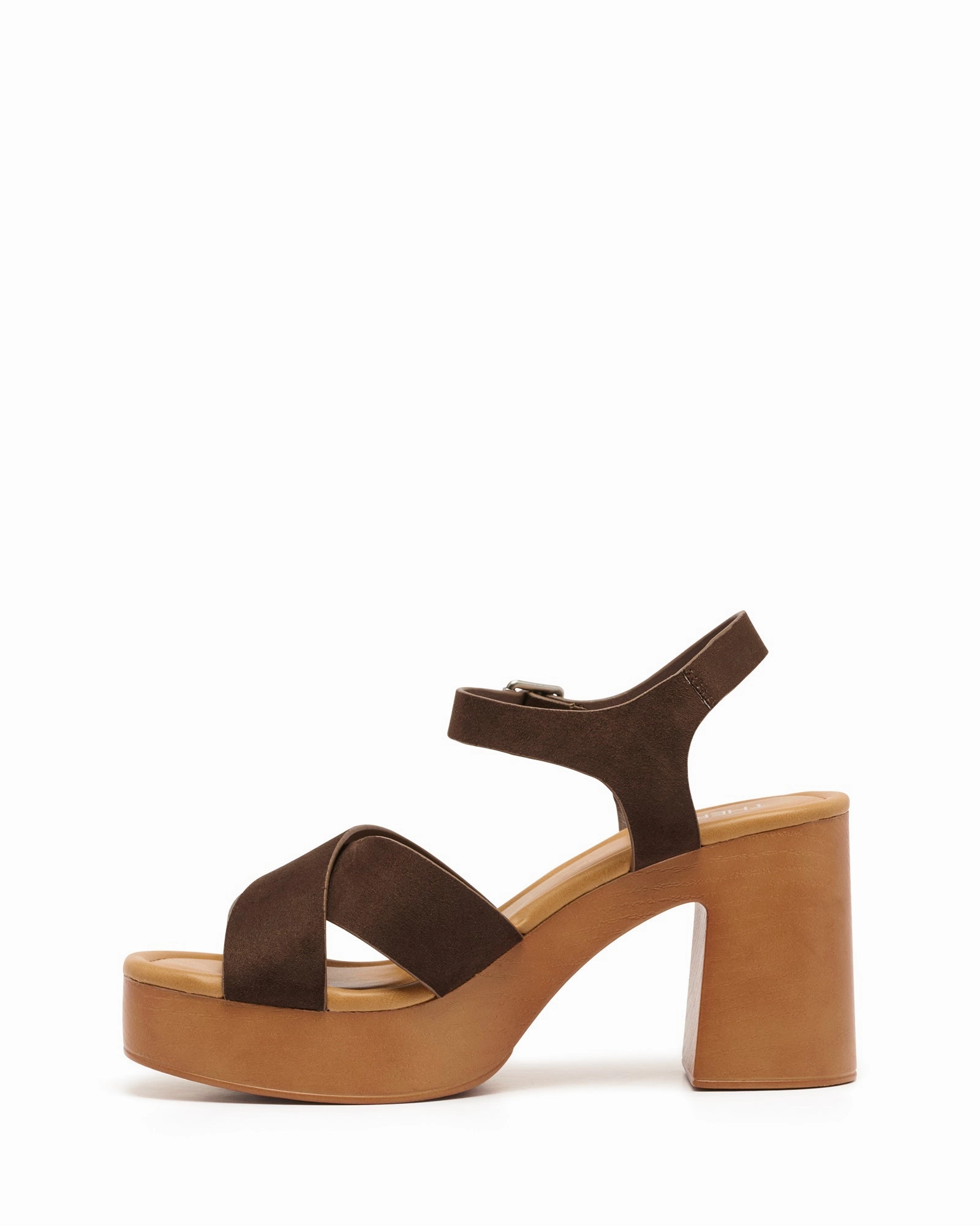 Power Outfit Brynn Clog Heel Chocolate Suede