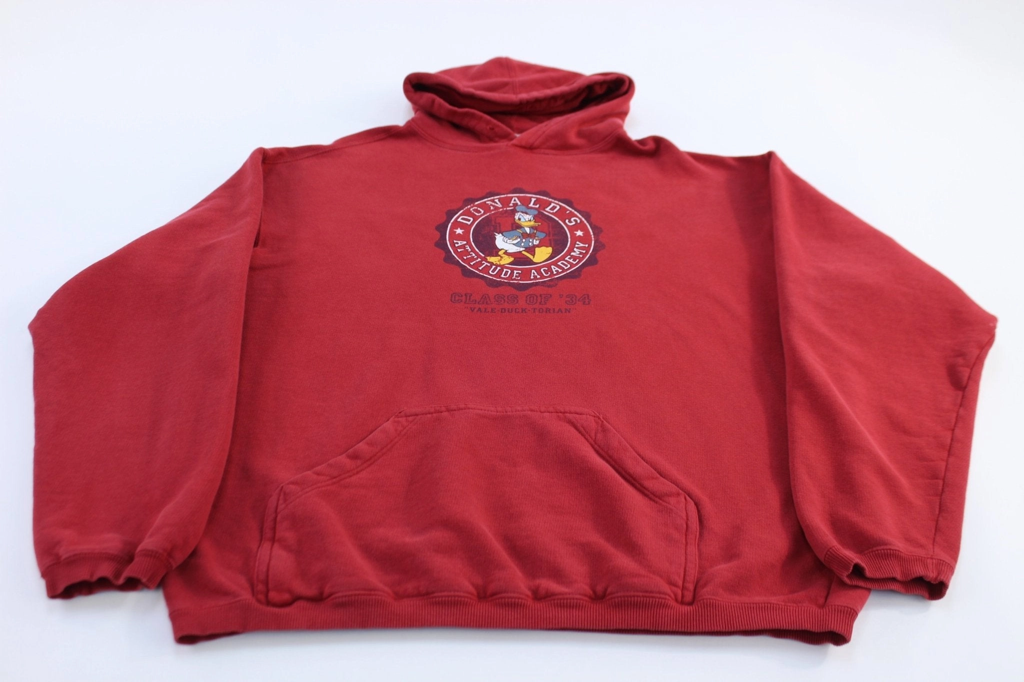 Breathable Feel Light Protection Vintage Walt Disney World Donald's Academy Pullover Hoodie