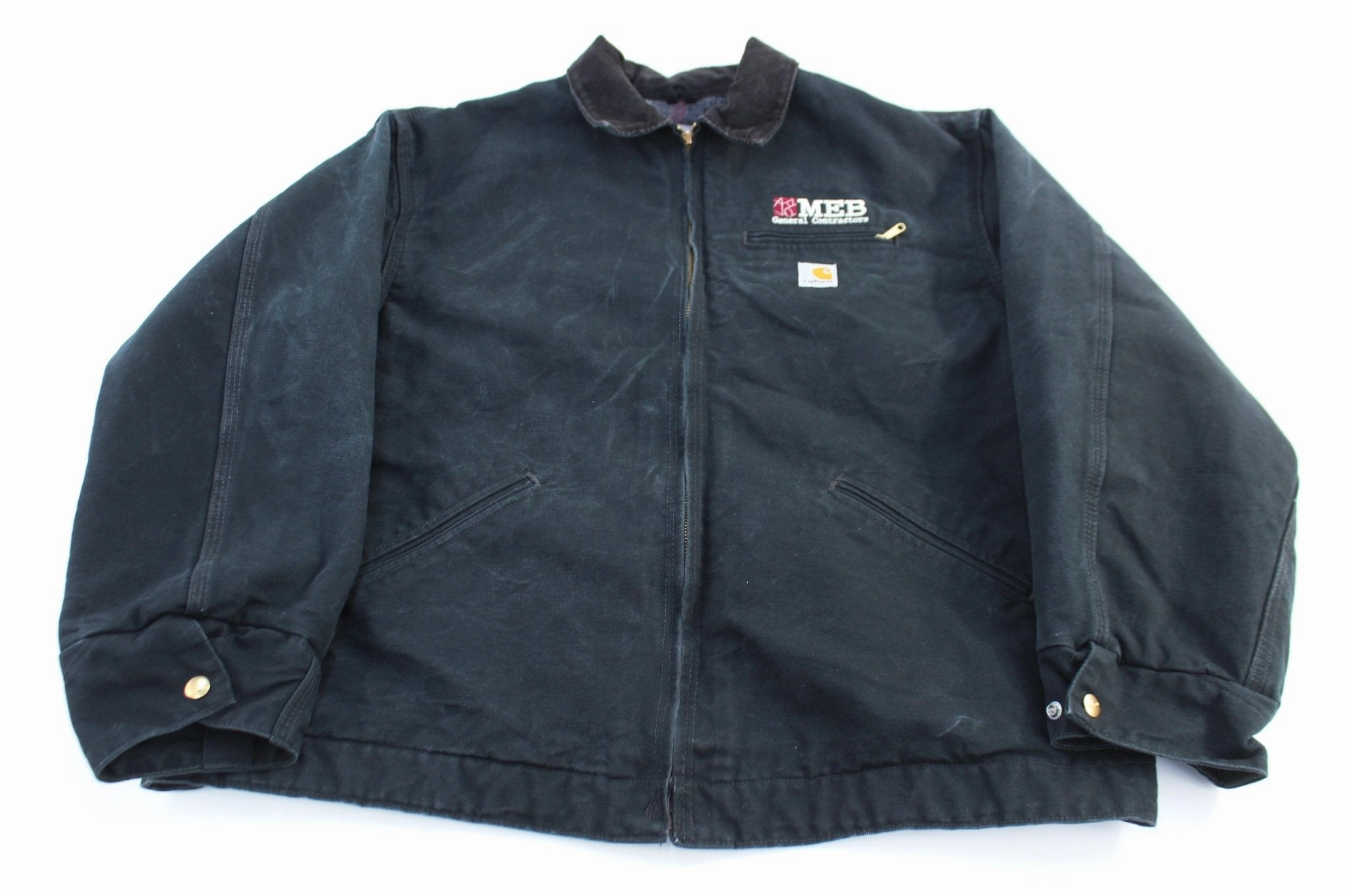 Declare Carhartt Logo Patch Tan Blanket Lined Detroit Jacket