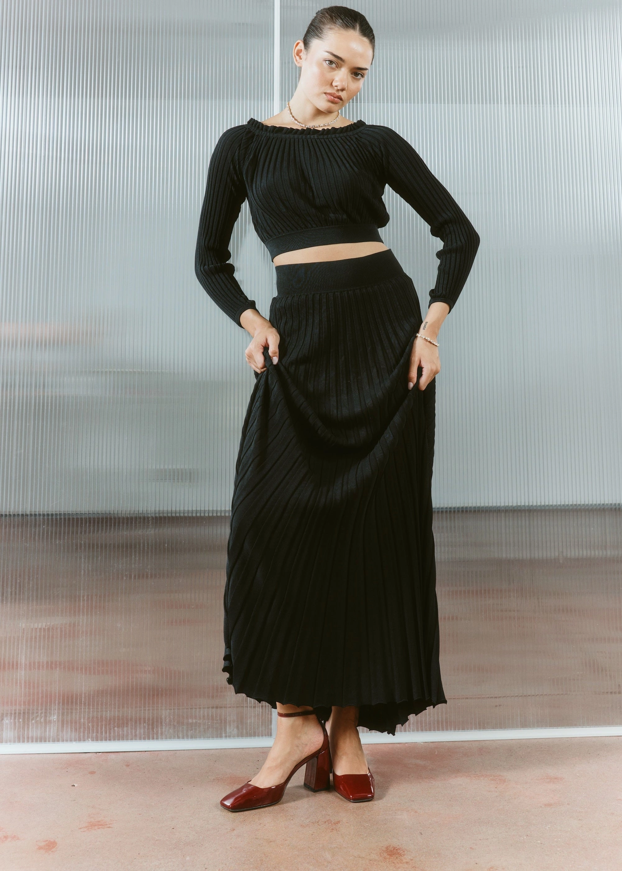 Travis Closed Toe Block Heels - Wine Patent Leather Versatile Design Park Stroll