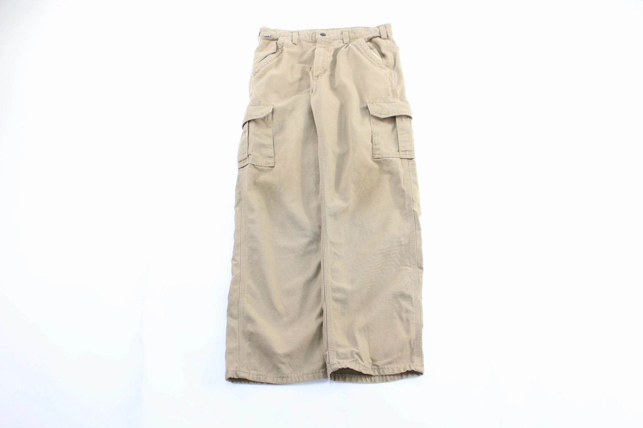 Carhartt Logo Patch Tan Flame Resistant Pants Quick Release Buckle Day Ready