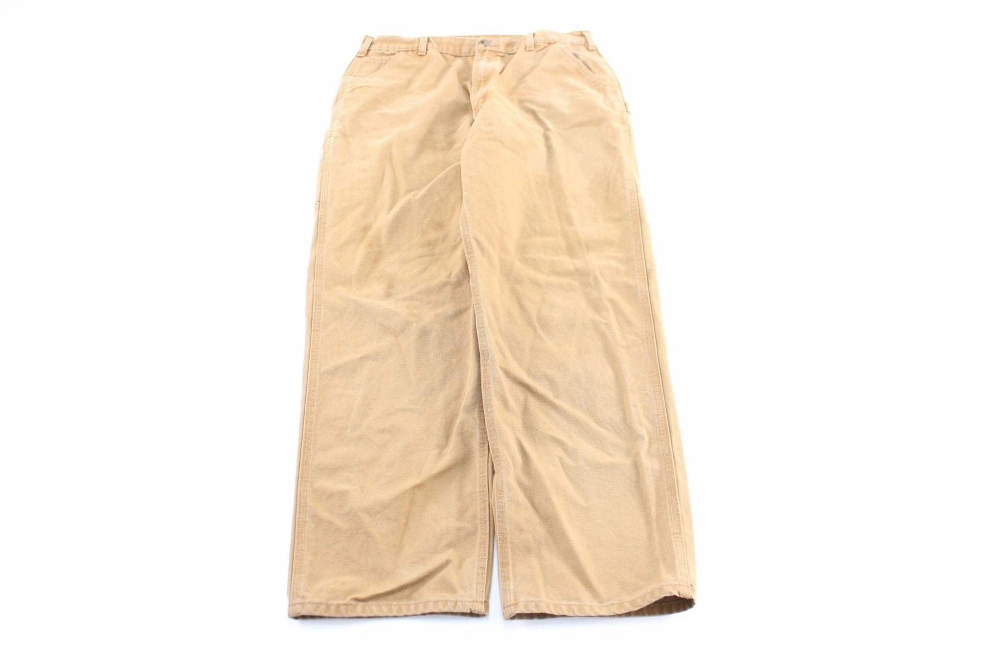 Sport Comfort Sleek Waist Carhartt Logo Patch Tan Workwear Pants