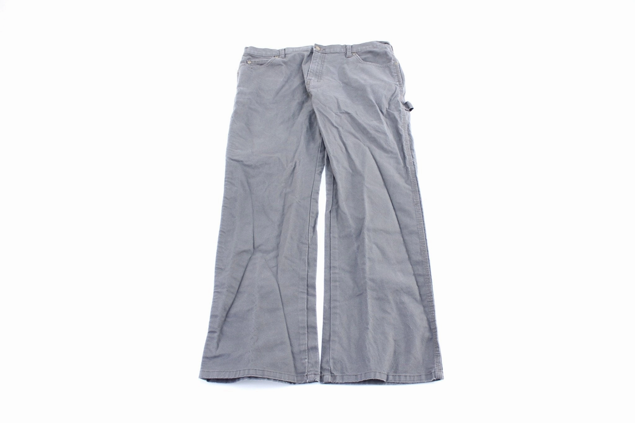 Dressy look Quick Slip Dickie's Logo Patch Grey Carpenter Pants