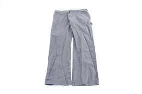 Dressy look Quick Slip Dickie's Logo Patch Grey Carpenter Pants