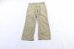 No Gap Waist Construction Versatile Look Carhartt Logo Patch Tan Pants