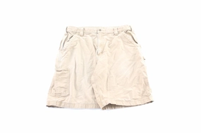 Tough Build Dickie's Logo Patch Tan Carpenter Shorts