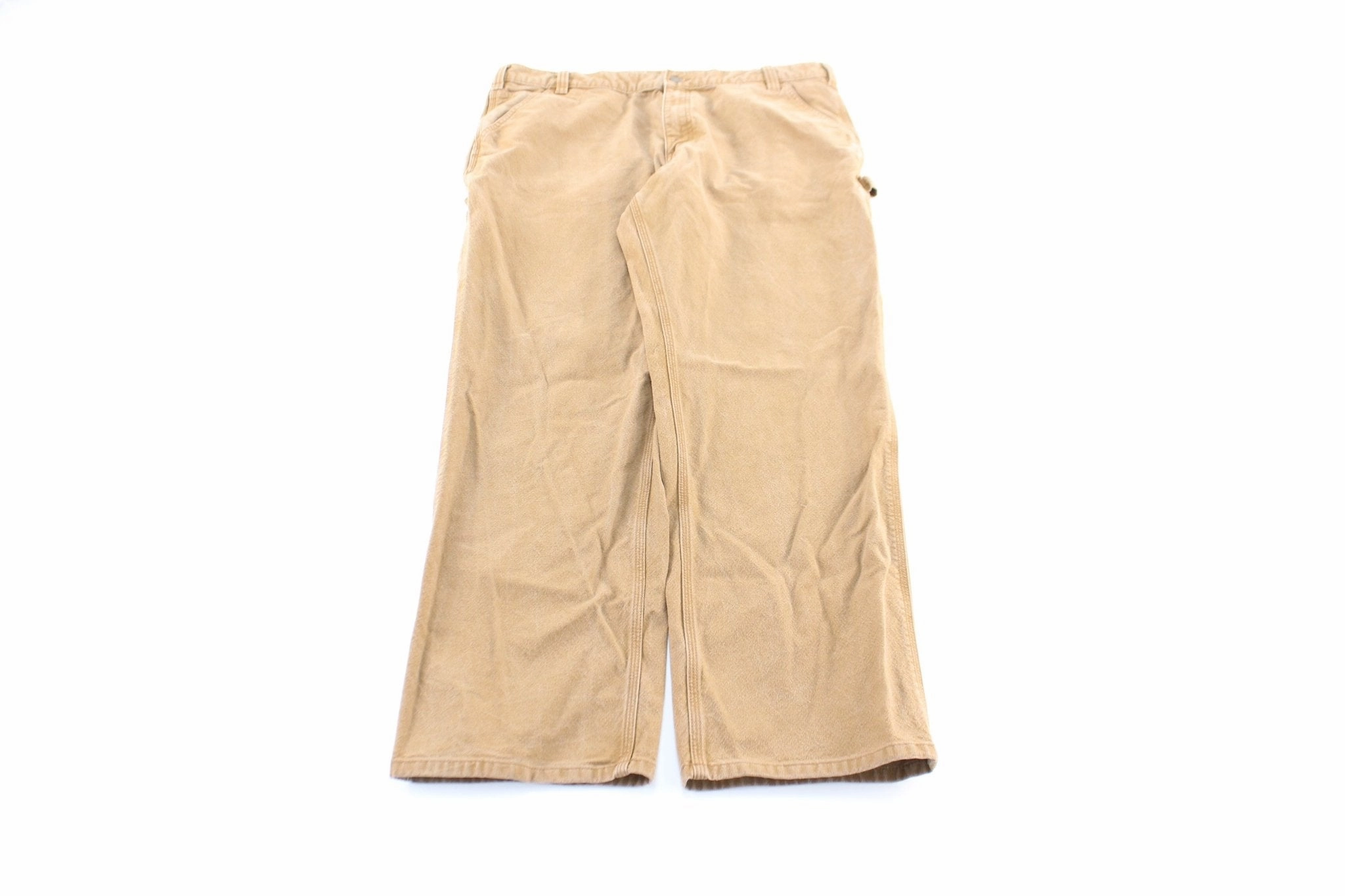 Performance Comfort Movement Flex Carhartt Logo Patch Tan Workwear Pants