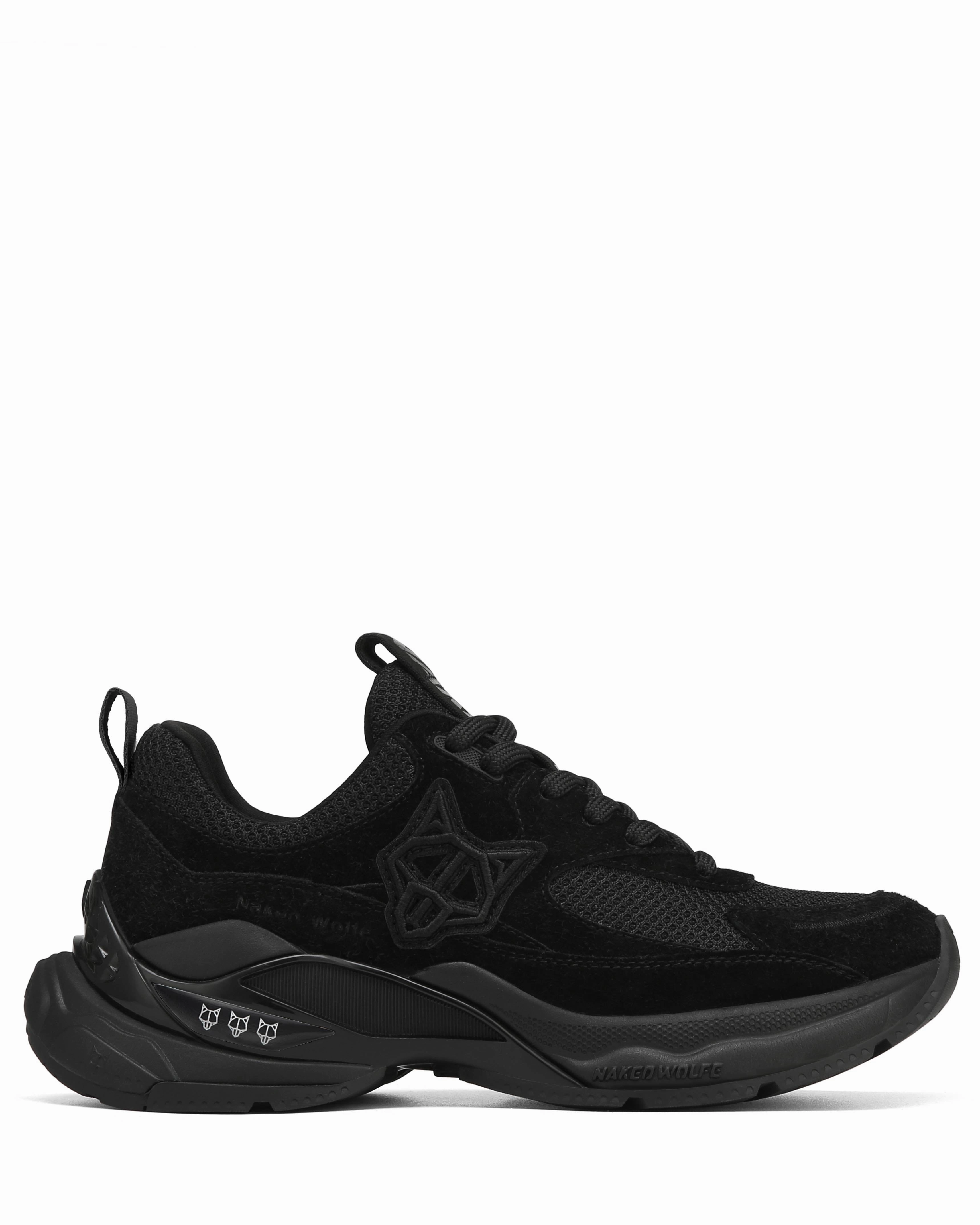 Super Double Black Suede Functional Height Chic Vibe