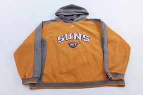 Relaxed Layer Dual Layer Ventilation Adidas Embroidered Logo Phoenix Suns Pullover Hoodie