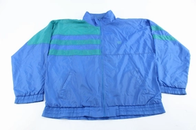 full-zip USA Olympics Embroidered Logo Blue & Teal Zip Up Jacket