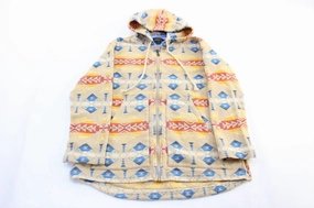 Outdoor Shield Windproof Technology Pendleton Native American Aztec Print Zip Up Jacket