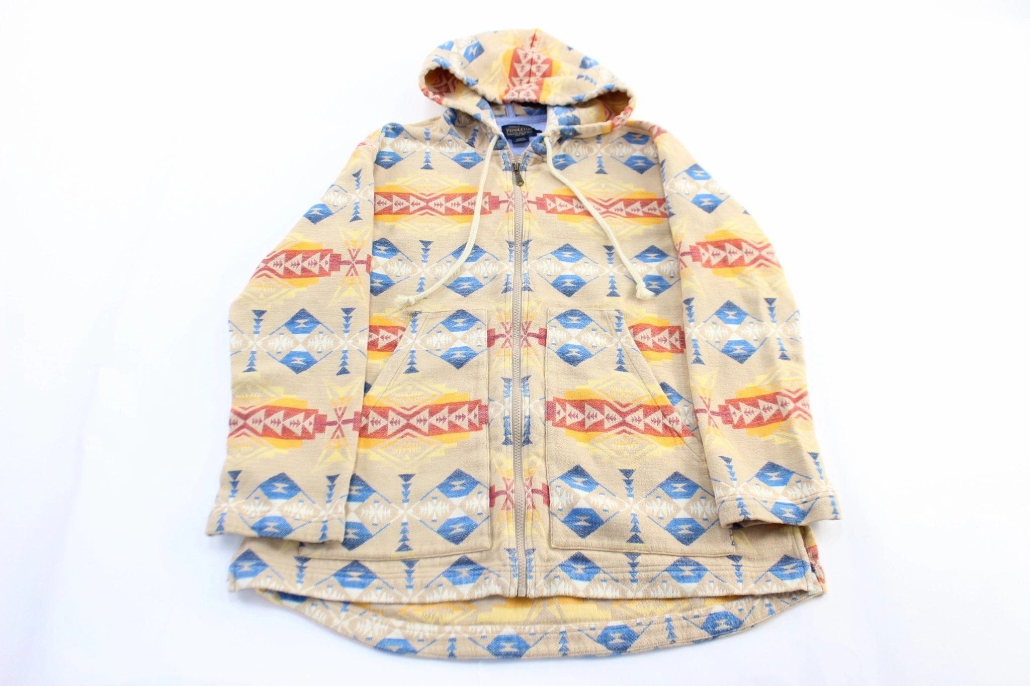 Outdoor Shield Windproof Technology Pendleton Native American Aztec Print Zip Up Jacket