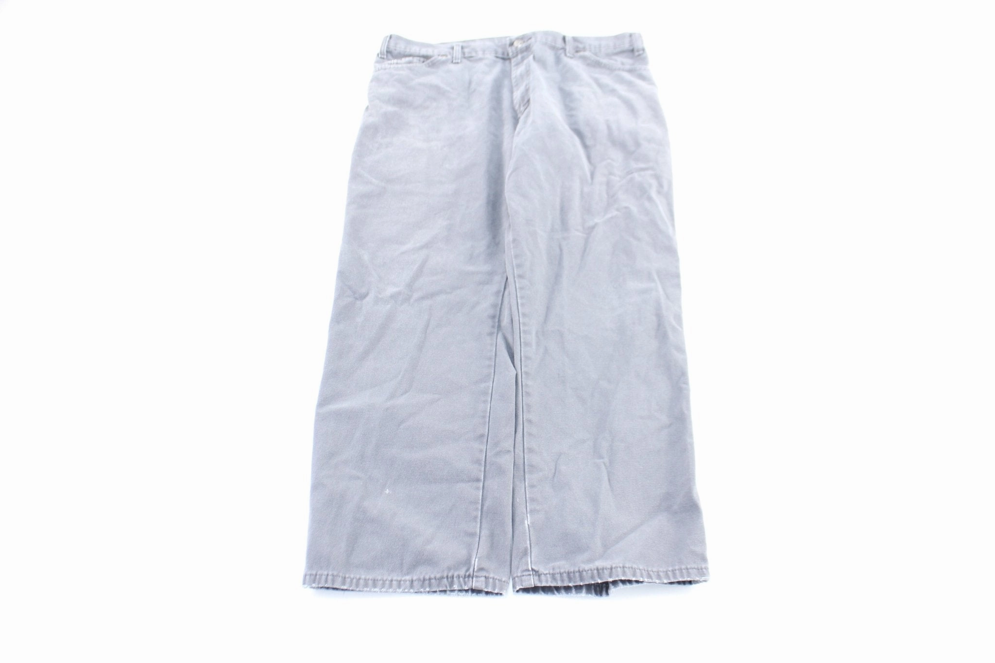 Dickie's Logo Patch Grey Workwear Pants Ultimate Wear FourWayStretch