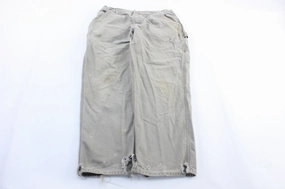 Casual Comfort Look Durable Seam Construction Carhartt Logo Patch Light Grey Carpenter Pants