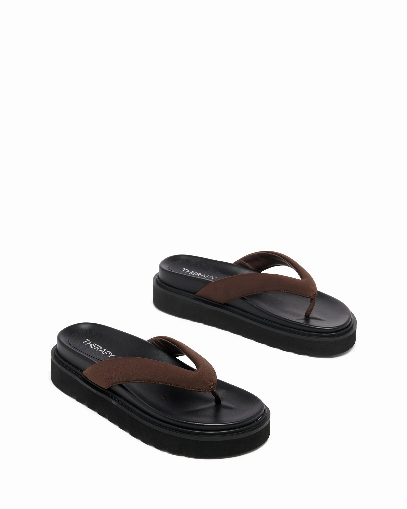 Vacay Thong Sandal Chocolate Lycra Closed Cell Foam