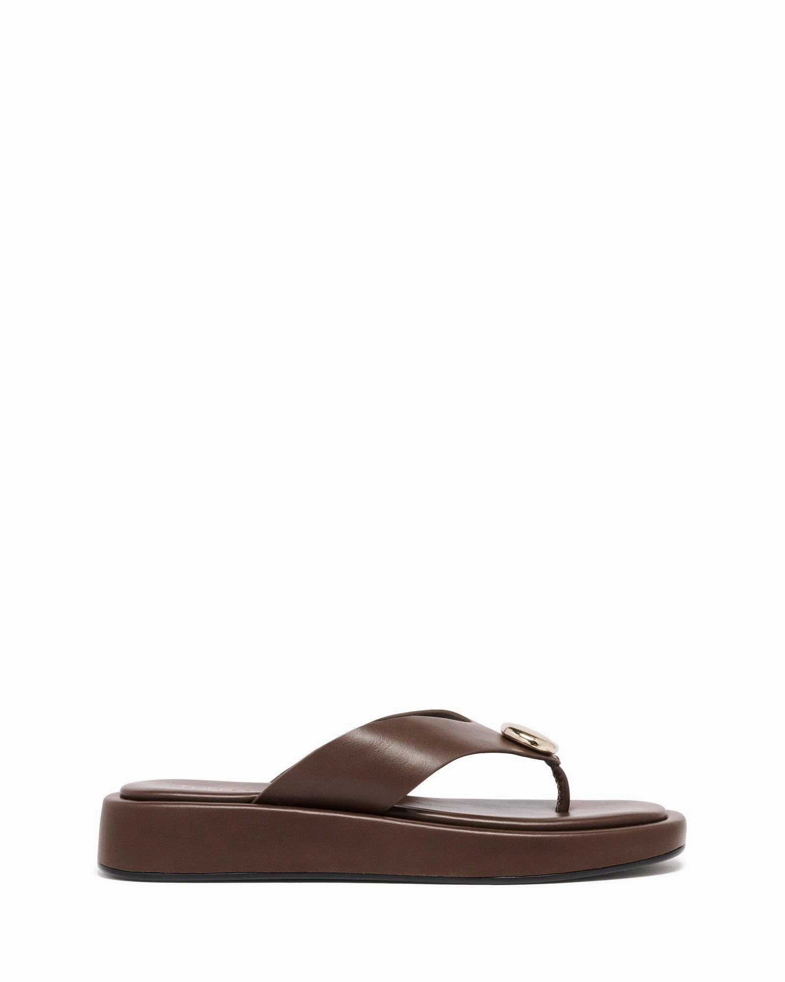 Smooth Surface Neutral Color Val Thong Sandal Chocolate *PRE ORDER - AVAILABLE FOR DISPATCH 25th OCTOBER*