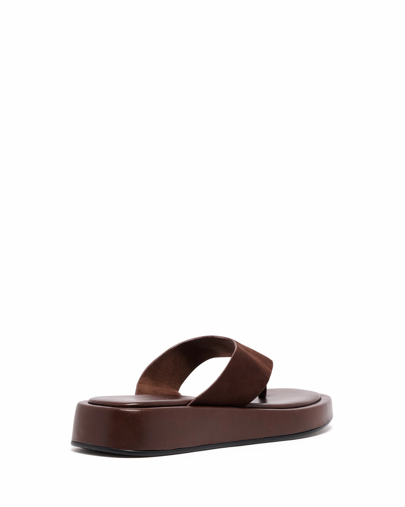Veda Thong Sandal Chocolate Suede Comfortable Footwear for Summer