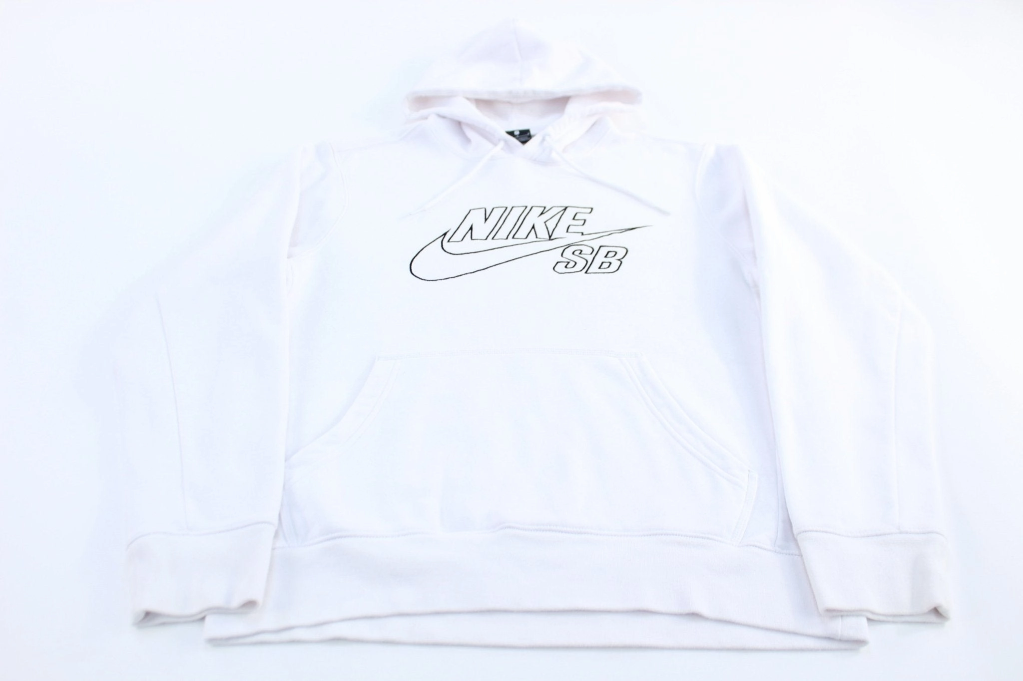 Negotiate Nike SB Embroidered Logo White Pullover Hoodie