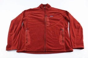Patagonia Logo Patch Burnt Orange Zip Up Jacket Comfort Design