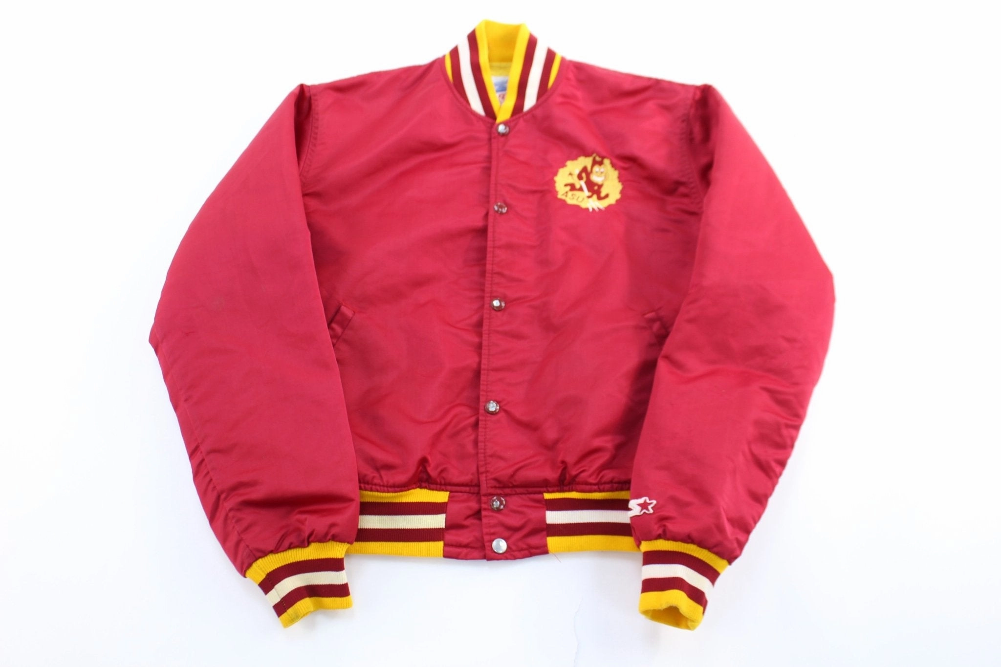 Compression Storage Sack Stretchy Vintage Arizona State University Embroidered Starter Jacket