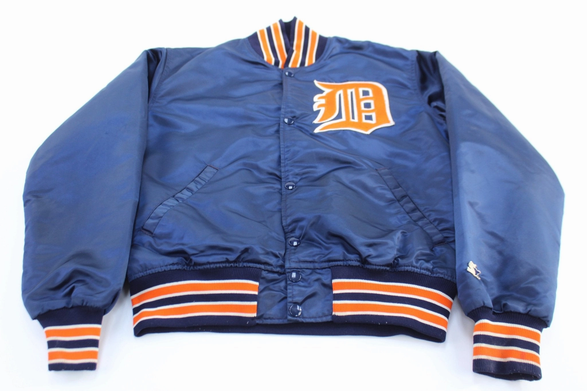Essential Shield Vintage Detroit Tigers Baseball Embroidered Starter Jacket