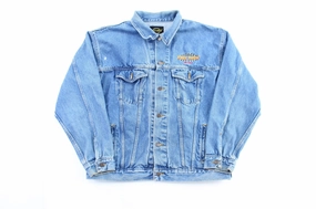 Everyday Use Sports Jacket Vintage Hard Rock Orlando Embroidered Denim Jacket