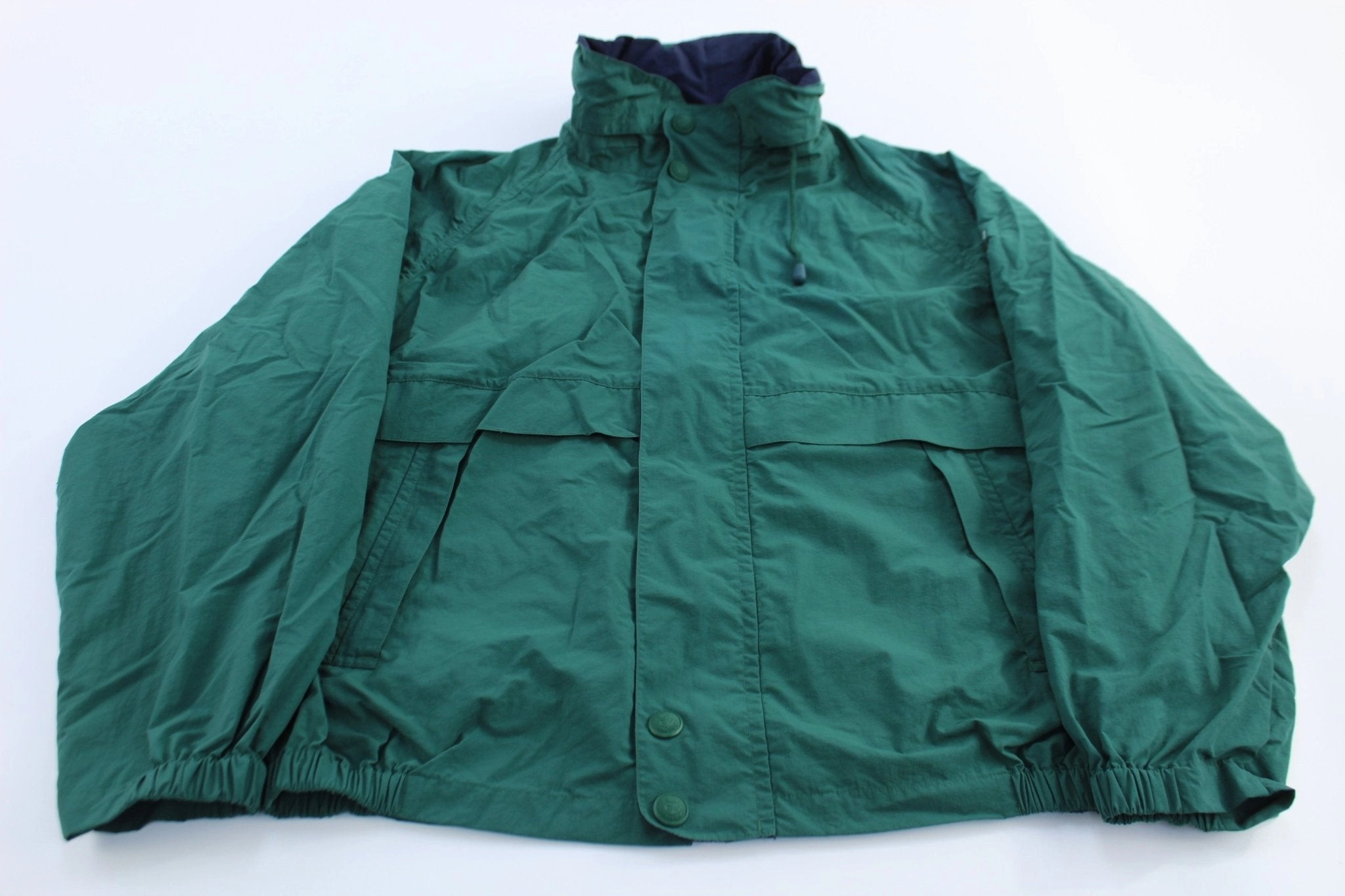 Vintage Nautica Embroidered Logo Green Zip Up Jacket Possibility