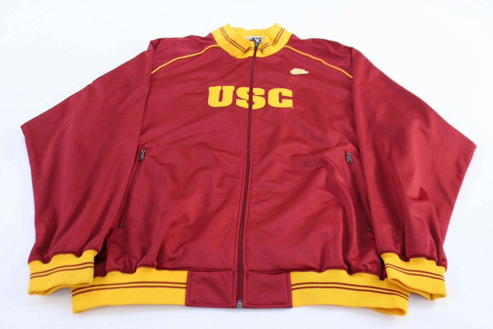 Essential Fit Cozy Wear Vintage Nike University of Southern California Full Zip Track Jacket