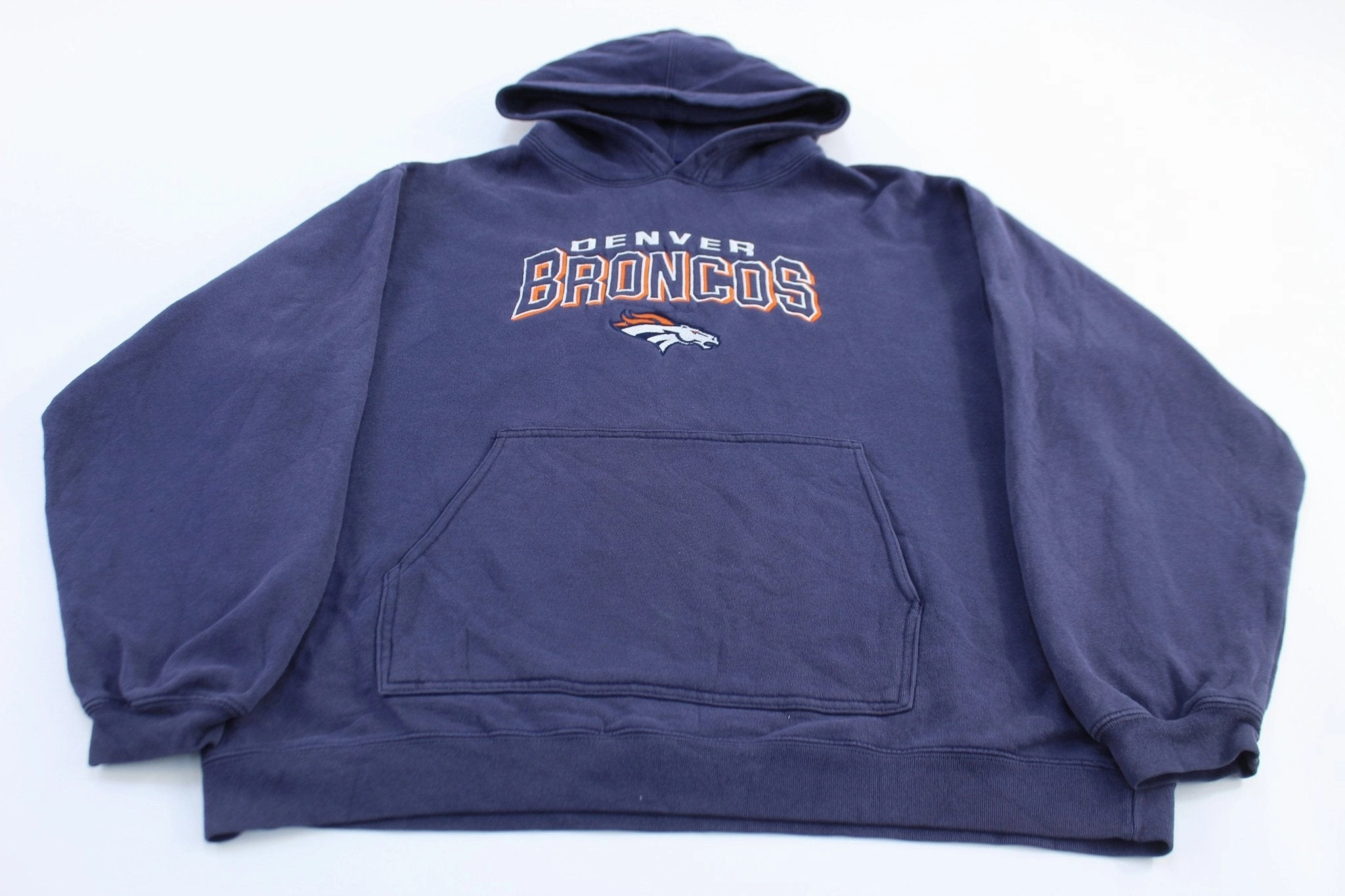 Custom Ability Vintage Reebok Denver Broncos Football Pullover Hoodie
