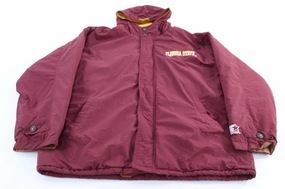 Vintage Starter Florida State University Parka Jacket Thermal Insulation Sleek Design