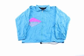 Vintage Umbro Embroidered Logo Blue & Purple Windbreaker Jacket Insulated Fit