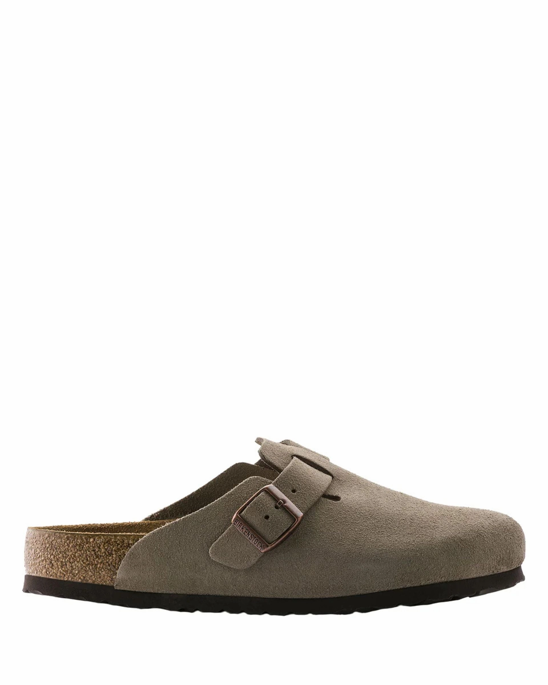 W Boston Taupe Suede 60461 Ankle Strap Foot Health Shoes