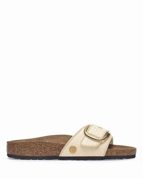 W Madrid Big Buckle Natural TEX Raffia 1029035 Versatile Adventure Shoes