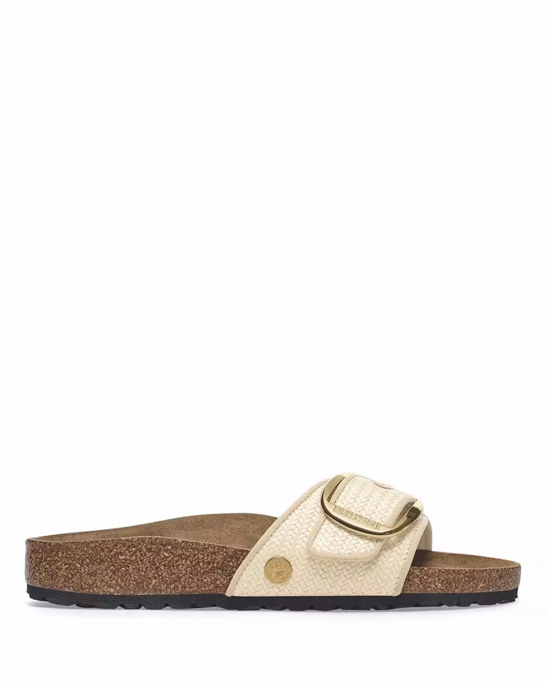 orthopedic W Madrid Big Buckle Natural Textile Raffia 1029063