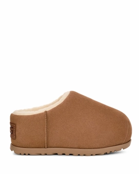 W Pumped Slide Chestnut Suede Snow Traction Boots