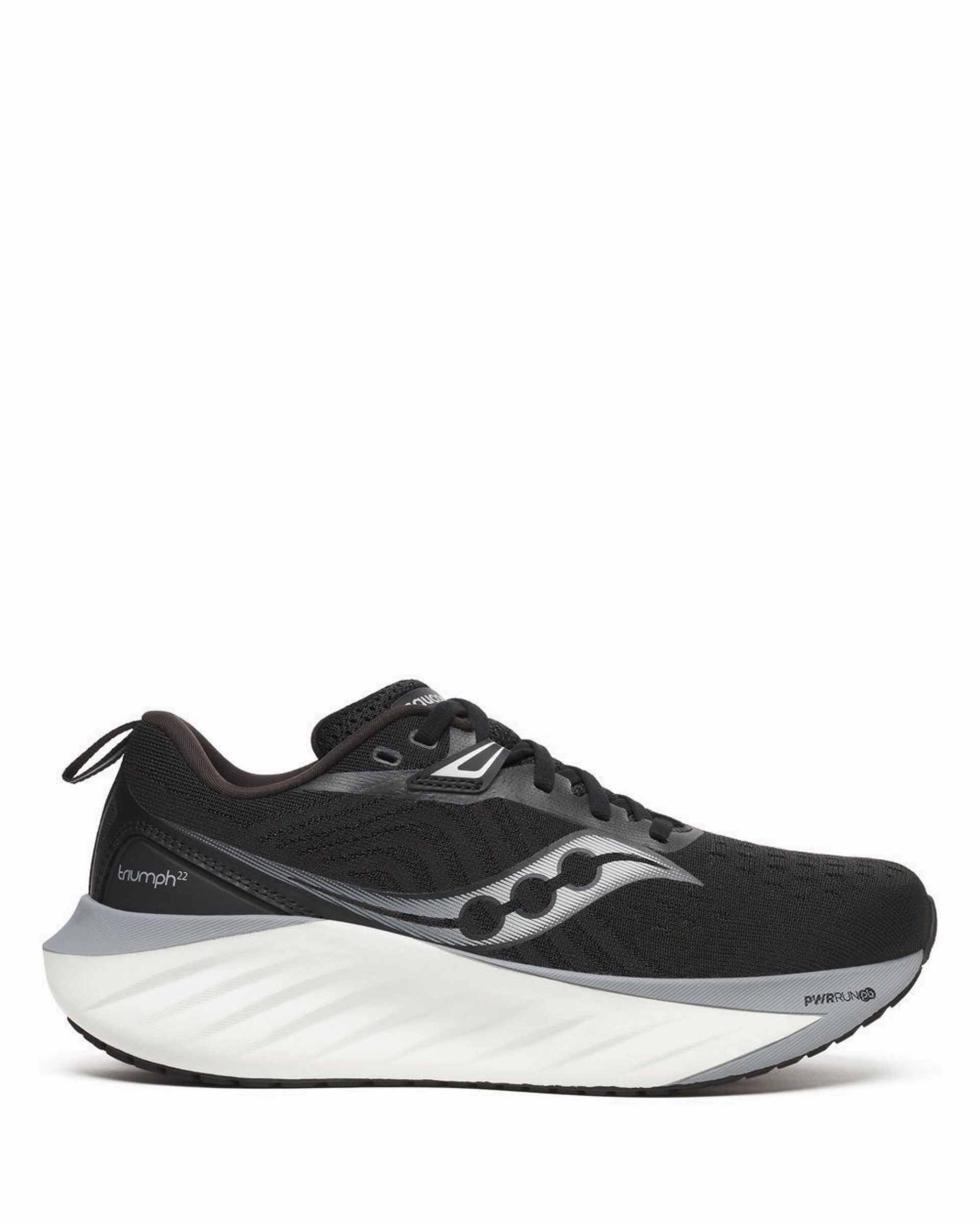 W Triumph 22 Black/White Mesh running in the countryside Adaptive - fit
