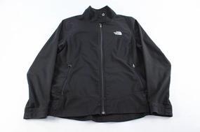 Women's The North Face Embroidered Logo Black Zip Up Jacket Durable piece