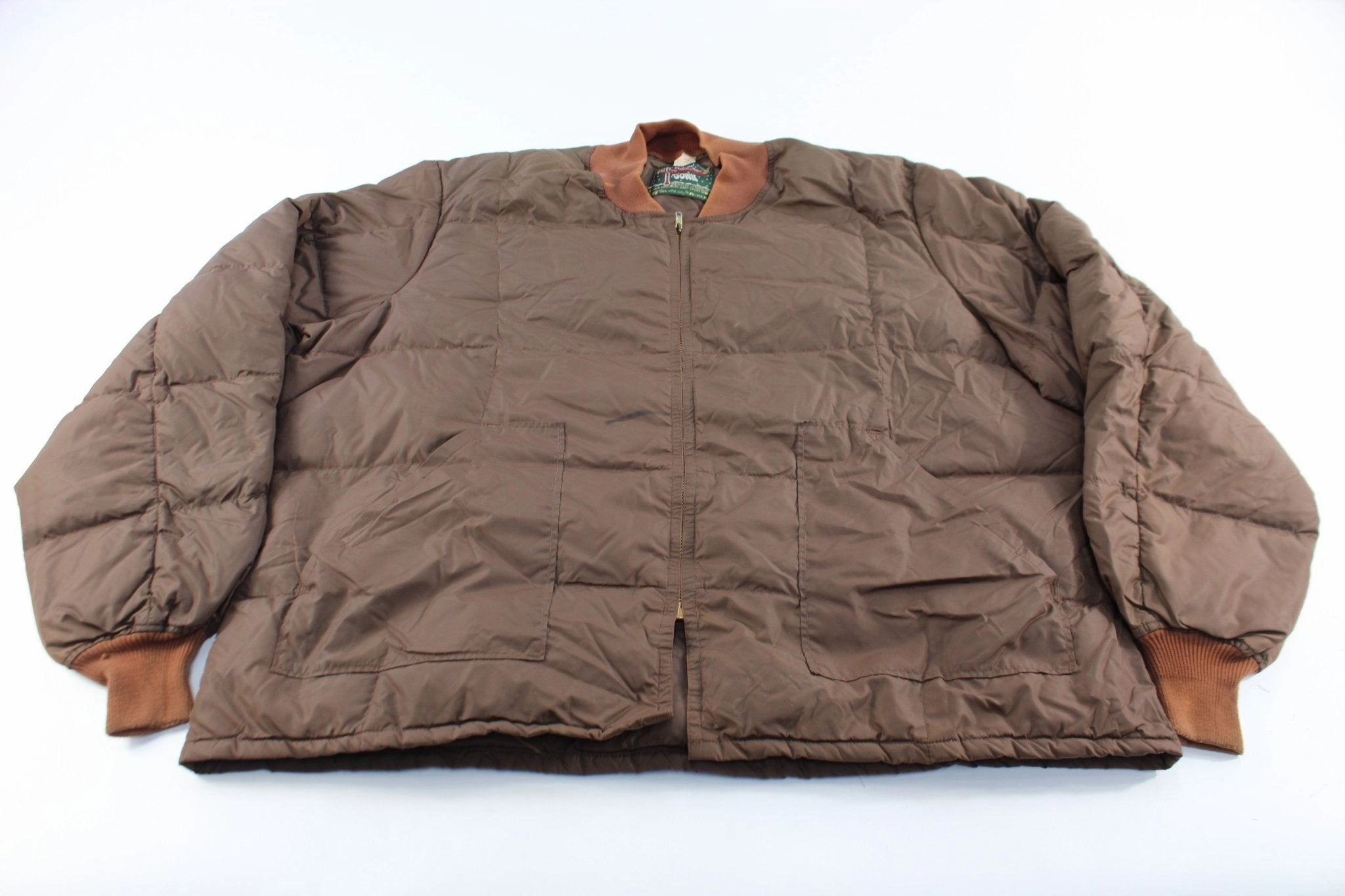 festival - goers Endorse Walls Blizzard-Pruf Down Brown Zip Up Jacket
