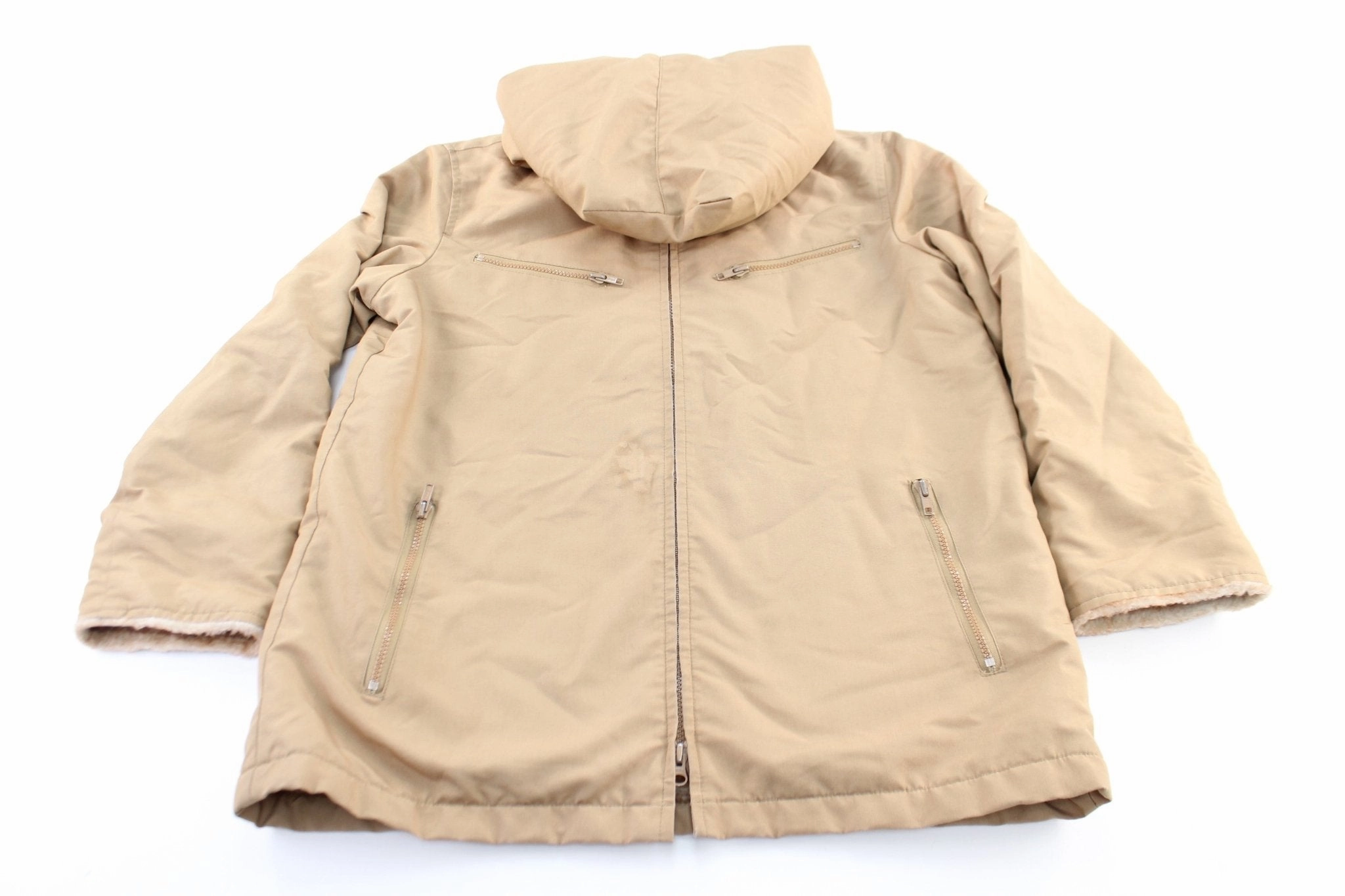 Performance Edge Junior's London Fog Beige Hooded Zip Up Jacket