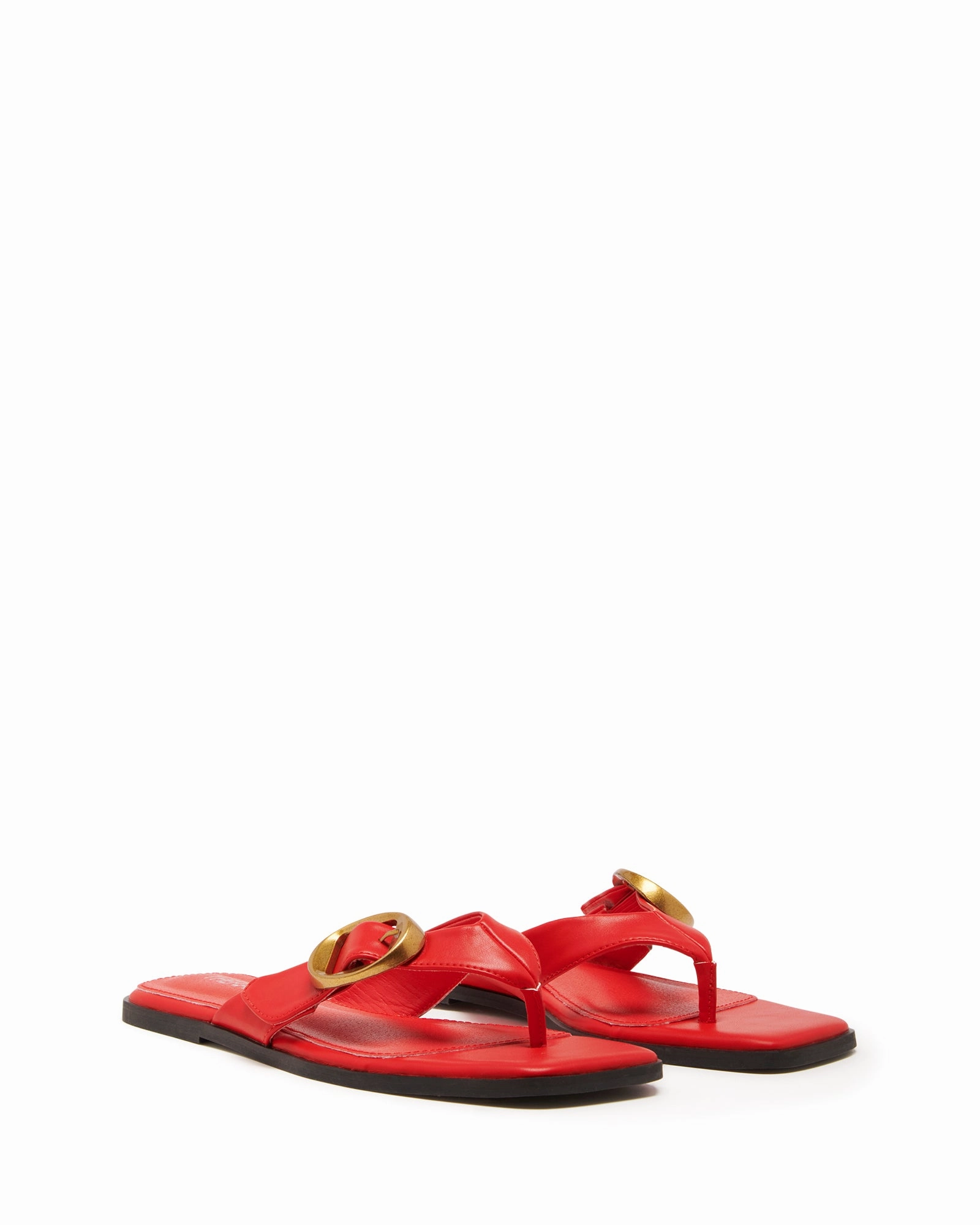 Daily Essentials Easy Wear Gallery Thong Sandal Red Smooth