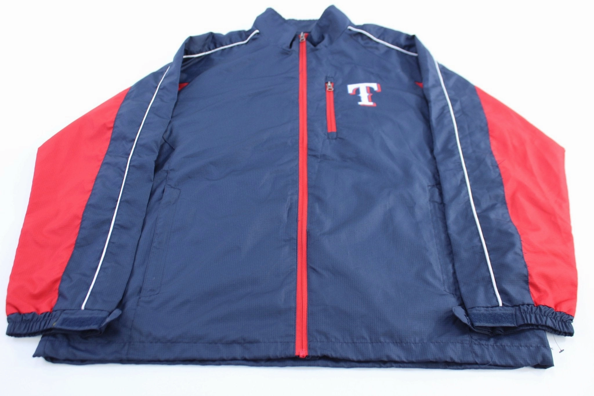 Texas Rangers Baseball Red & Blue Zip Up Jacket Mix - and - Match High Performance