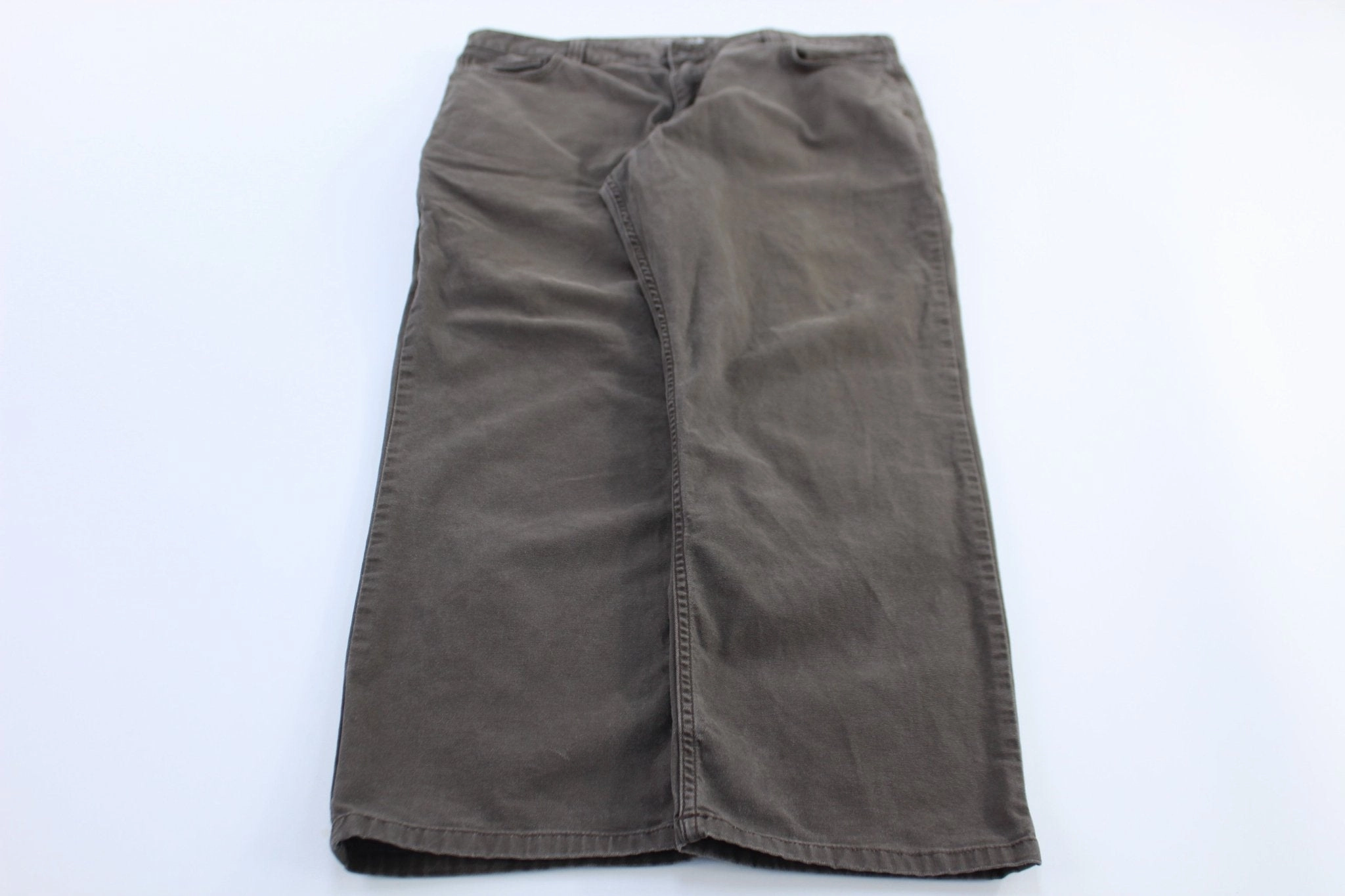 Carhartt Logo Patch Brown Relaxed Fit Pants Yoga Ready