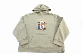 Layer Flex Vintage Walt Disney Goofy Embroidered Pullover Hoodie