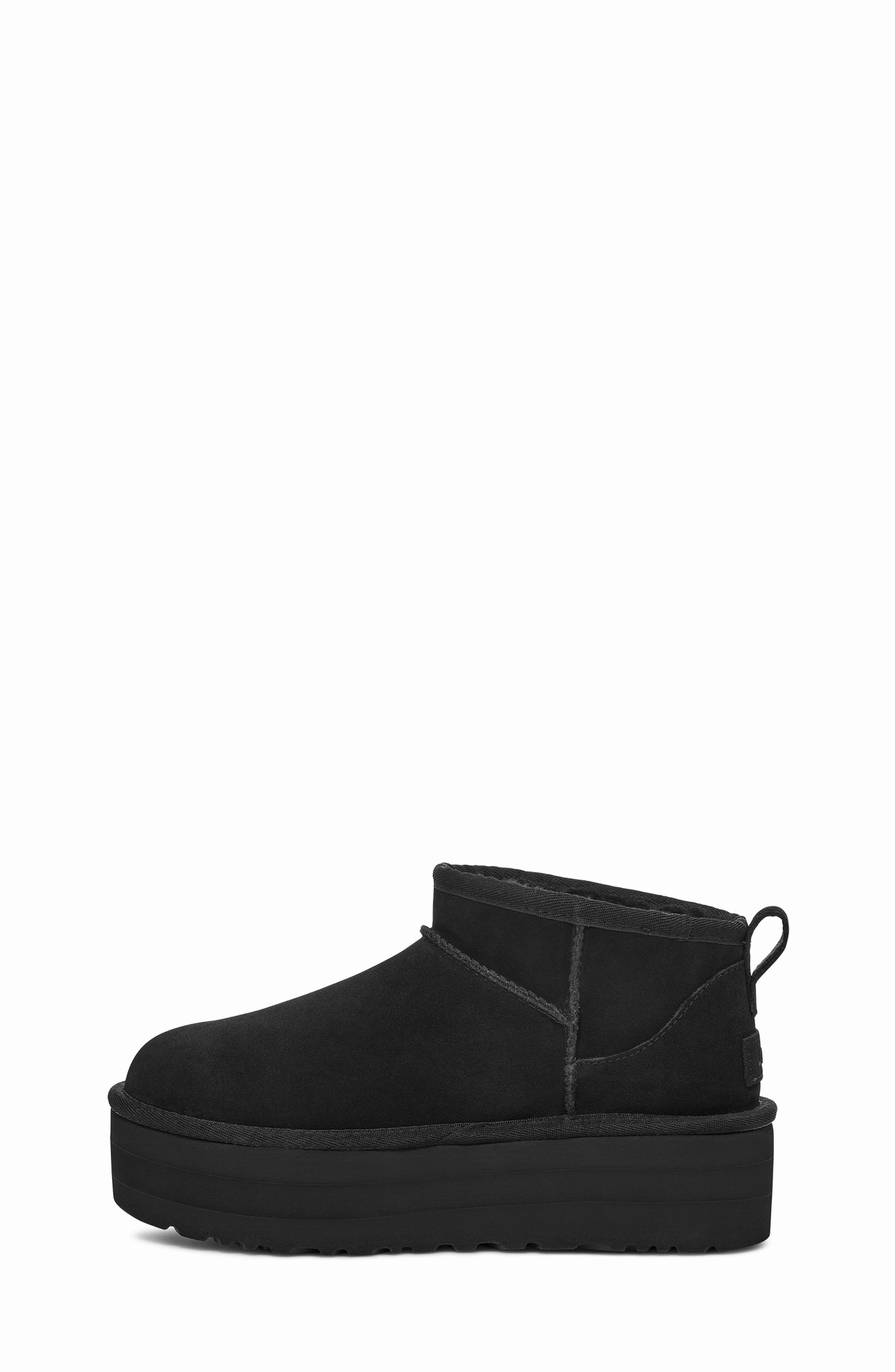 W Classic Ultra Mini Platform Black Suede Frost Protection Gear Frosty Conditions