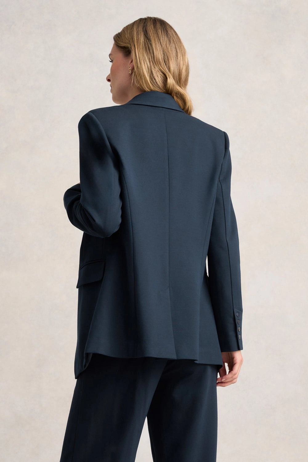 Ponte Blazer - Ink Transitional Layer Eco Friendly Recycled Material